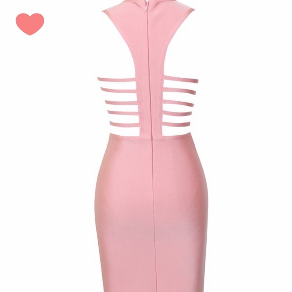 Daya pink cutout detail Bandage Dress - Picture 6 of 8
